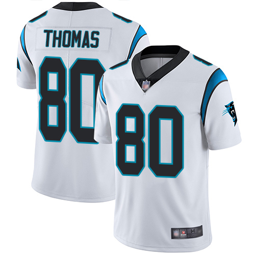 Carolina Panthers Limited White Youth Ian Thomas Road Jersey NFL Football #80 Vapor Untouchable
